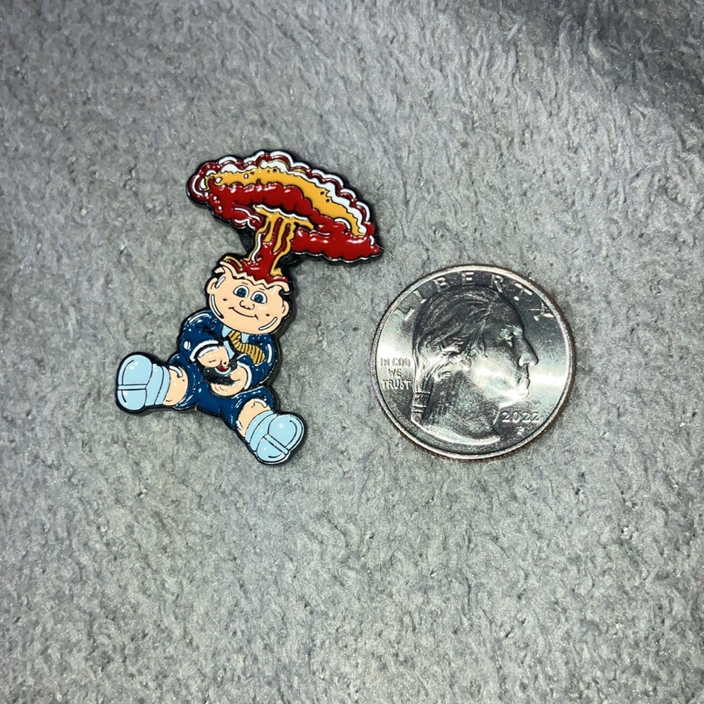 Retro Garbage Pail Kids Collector Enamel Pin Good Condition